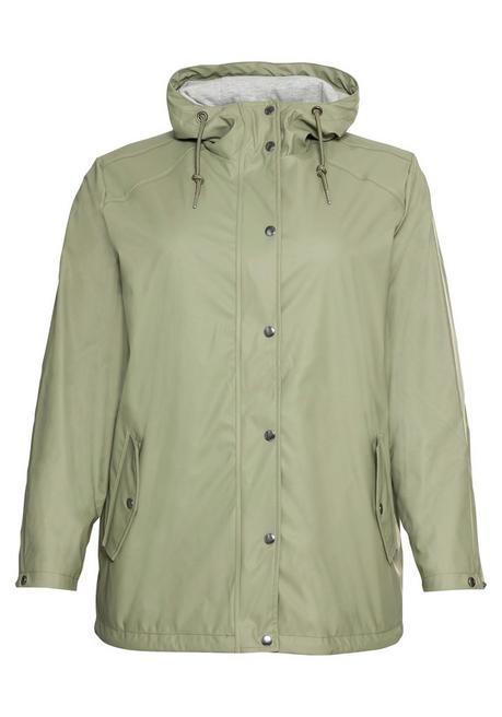 Sheego Outdoorjacke Mit Jerseyfutter, Wasserabweisend - Hellkhaki Sheego