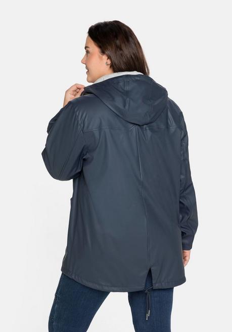 Sheego Outdoorjacke Mit Jerseyfutter, Wasserabweisend - Nachtblau Sheego