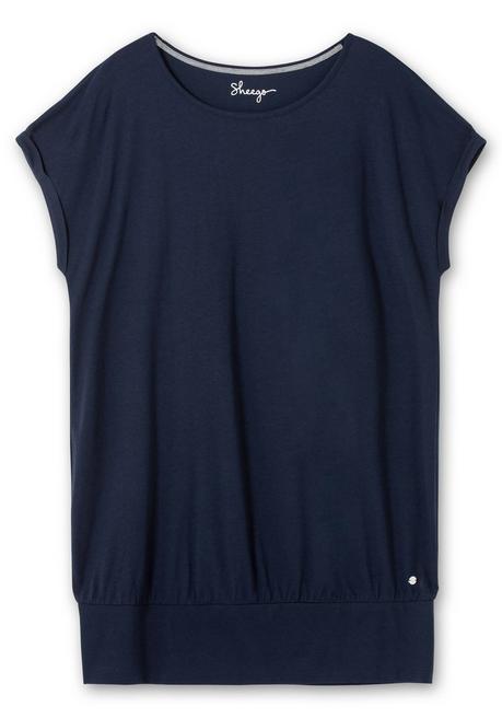 Sheego Oversize-Shirt Mit Breitem Saumbündchen - Marine Sheego