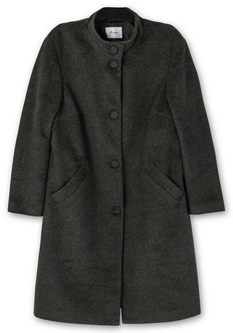 Sheego Oversized-Mantel Mit Stehkragen, In Flauschiger Qualität - Anthrazit Meliert Sheego