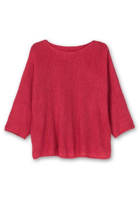 Sheego Oversized-Pullover Mit 3/4-Arm, Aus Bändchengarn - Orchidee Sheego