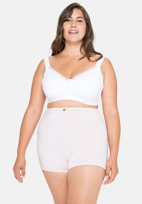 Sheego Panty Im High-Waist-Schnitt, Mit Kurzem Bein - Nude Sheego