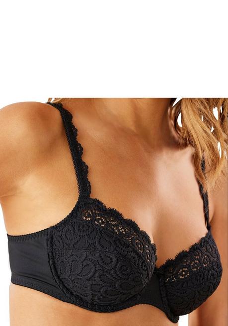 PETITE FLEUR Bügel-BH - Puder+schwarz Sheego