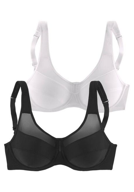 PETITE FLEUR Bügel-BH - Schwarz+weiß Sheego