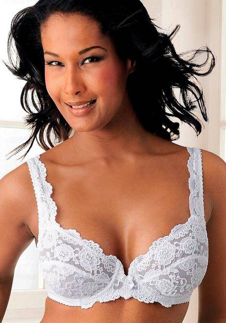 PETITE FLEUR Bügel-BH - Weiß+schwarz Sheego