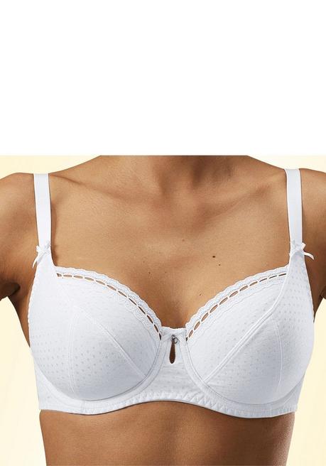 PETITE FLEUR Bügel-BH - Weiß+schwarz Sheego