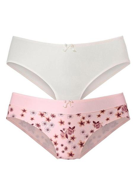 PETITE FLEUR Doppelpack Slips - Rosé+puder Sheego