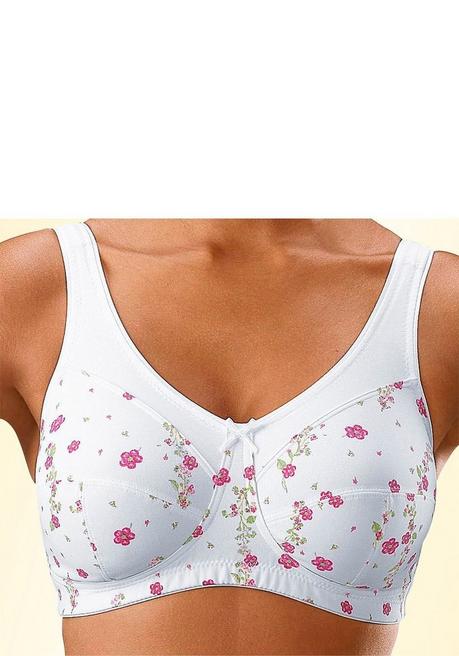 PETITE FLEUR Entlastungs-BH - Bedruckt+weiß Sheego