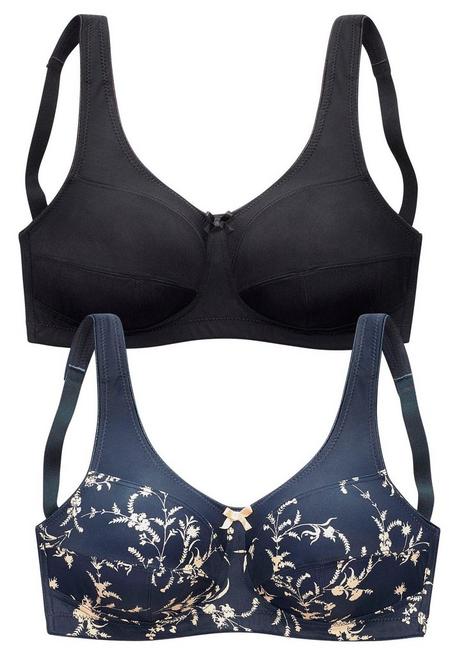 PETITE FLEUR Entlastungs-BH - Graphit+schwarz Sheego