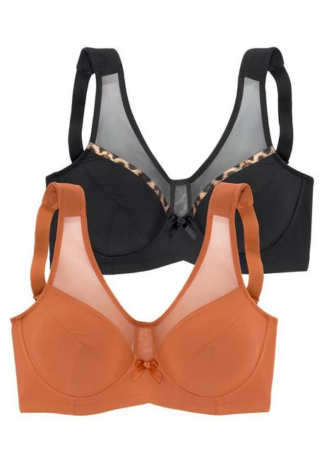PETITE FLEUR Entlastungs-BH - Schwarz+braun Sheego