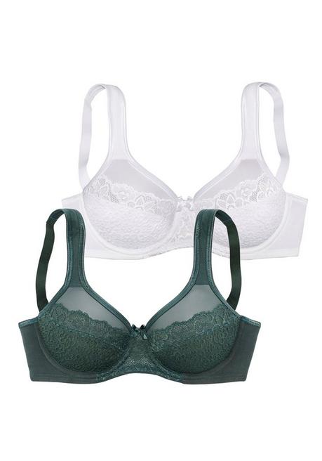 PETITE FLEUR Minimizer-BH - Grün+weiß Sheego