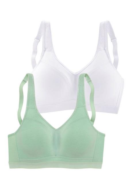 PETITE FLEUR Soft-BH - Mint+weiß Sheego