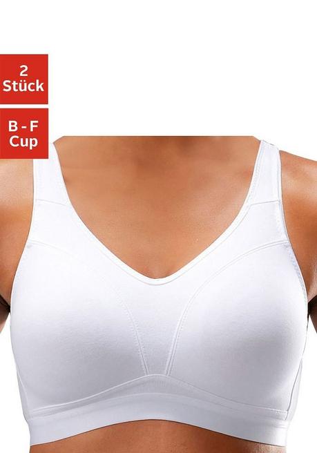 PETITE FLEUR Soft-BH - Mint+weiß Sheego