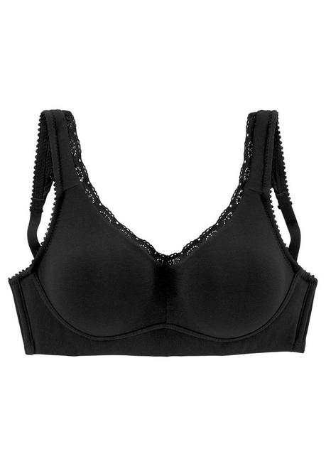 PETITE FLEUR Soft-BH - Schwarz+weiß Sheego