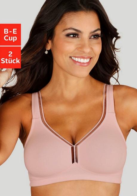 PETITE FLEUR T-Shirt-BH - rosé+weiß sheego
