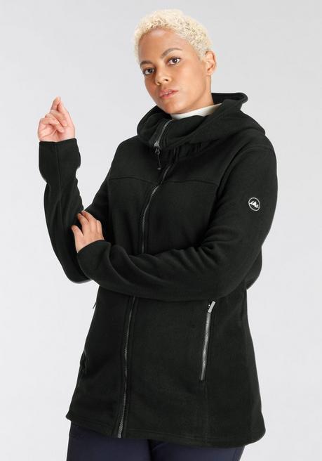Polarino Fleecejacke - schwarz sheego