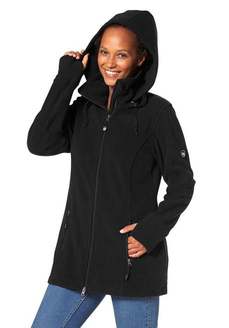 Polarino Fleecejacke - schwarz sheego