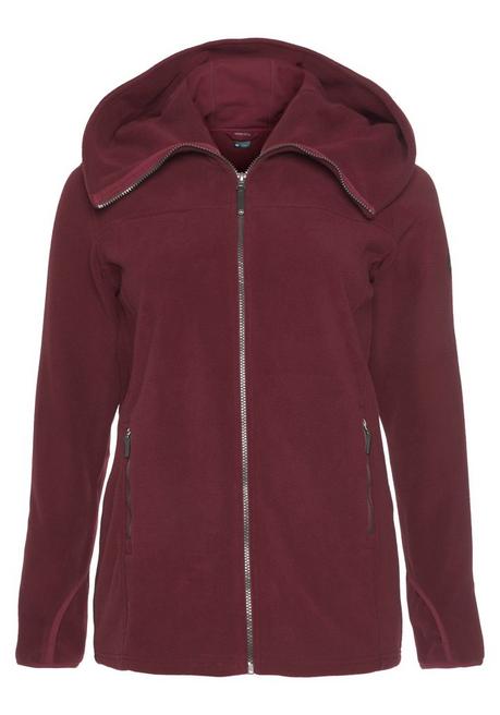 Polarino Fleecejacke - Weinrot Sheego