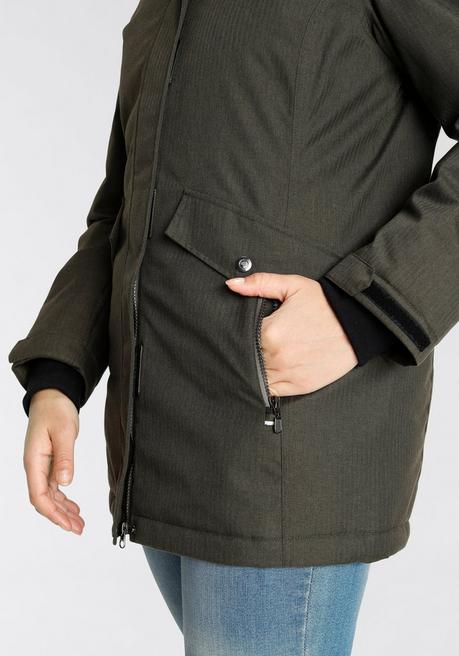 Polarino Funktionsparka - Khaki Meliert Sheego