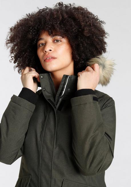 Polarino Funktionsparka - Khaki Meliert Sheego