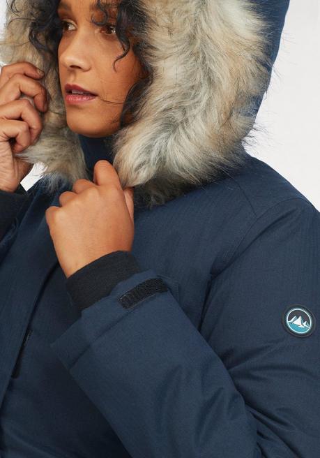 Polarino Funktionsparka - Marine Meliert Sheego