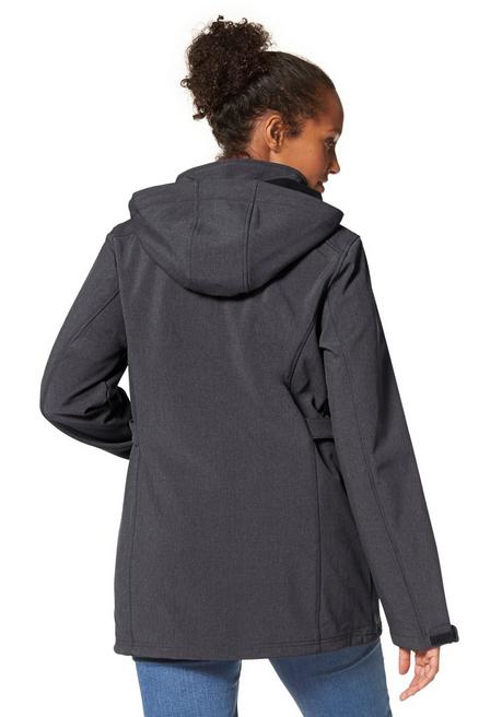 Polarino Softshelljacke - Anthrazit Meliert Sheego