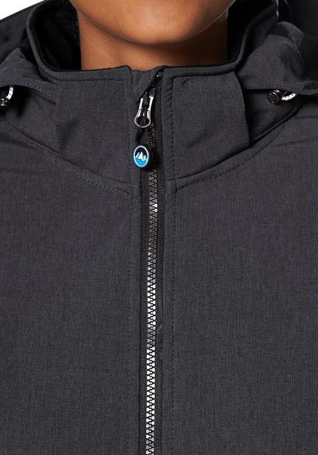 Polarino Softshelljacke - Anthrazit Meliert Sheego