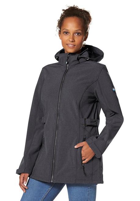 Polarino Softshelljacke - Anthrazit Meliert Sheego