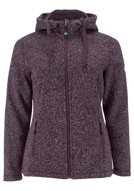 Polarino Strickfleecejacke - Aubergine Sheego