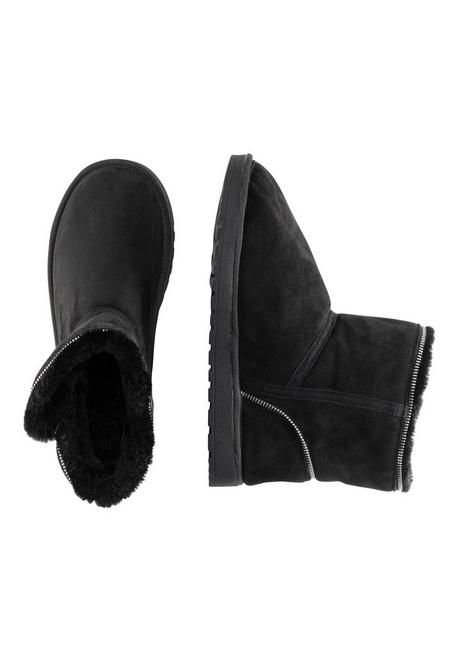 Sheego Schlupfboots Mit Seitlichen Riegeln - Schwarz Sheego