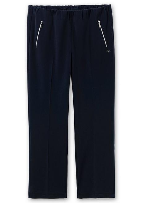 Sheego Schlupfhose Mit Bügelfalten Und Deko-Zipper - Nachtblau Sheego