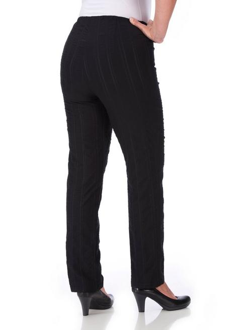 KjBRAND Schlupfhose Mit Struktur, In Wash & Go-Qualität - Schwarz Sheego