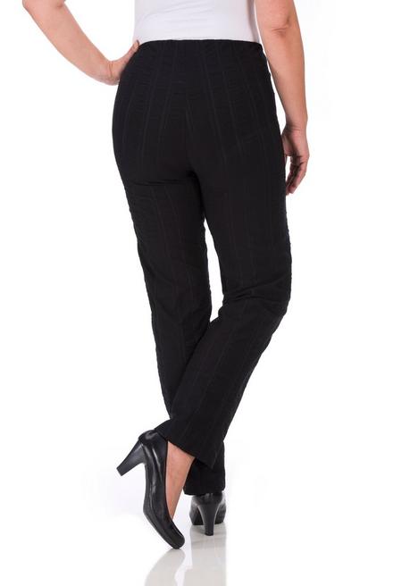 KjBRAND Schlupfhose Mit Struktur, In Wash & Go-Qualität - Schwarz Sheego