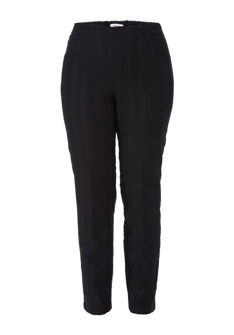 KjBRAND Schlupfhose Mit Struktur, In Wash & Go-Qualität - Schwarz Sheego