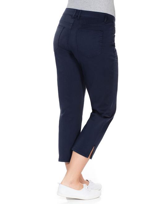 Sheego Schmale 7/8-Hose Aus Elastischem Baumwoll-Twill - Marine Sheego