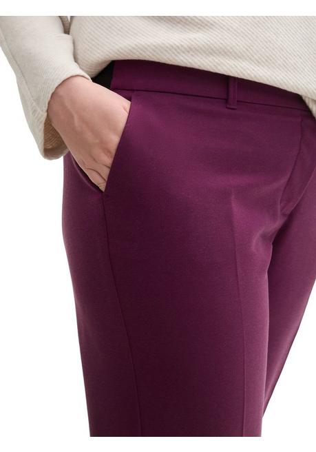 TOM TAILOR Plus Schmale 7/8-Hose Mit Bügelfalte Und Stretchbund - Beere Sheego