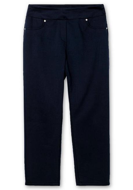 Sheego Schmale 7/8-Stretchhose Mit Elastischem Bund - Nachtblau Sheego
