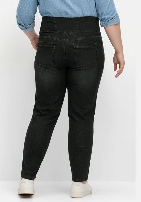 Sheego Schmale High-Waist-Jeans In Curvy-Schnitt ANNE - Black Denim Sheego
