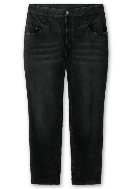 Sheego Schmale High-Waist-Jeans In Curvy-Schnitt ANNE - Black Denim Sheego