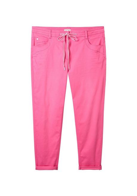 TOM TAILOR Plus Schmale Hose In Ankle-Länge, Mit Bindeband - Pink Sheego