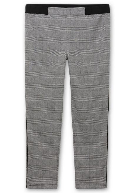 Sheego Schmale Hose Mit Grafischem Muster Und Stretchbund - Grau Gemustert Sheego