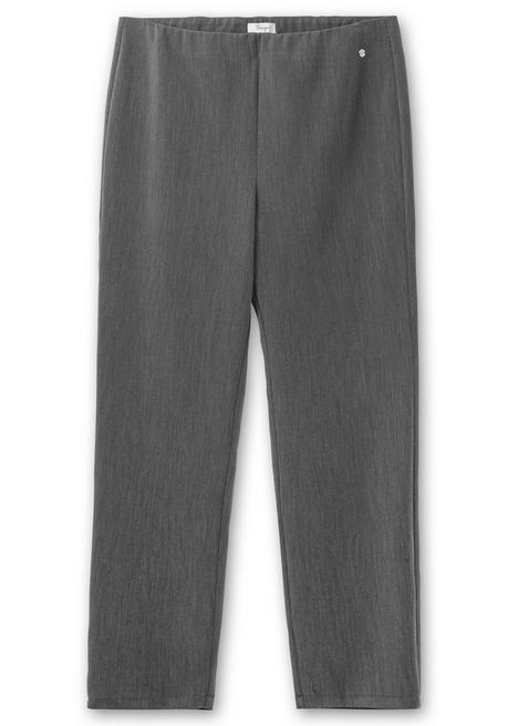Sheego Schmale Hose Mit Schlupfbund, In Melierter Optik - Anthrazit Meliert Sheego