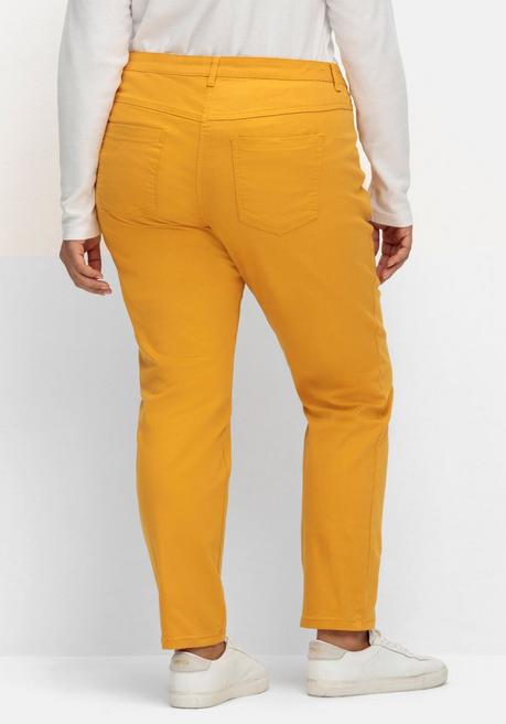 Sheego Schmale Jeans Aus Baumwollstretch - Ocker Sheego