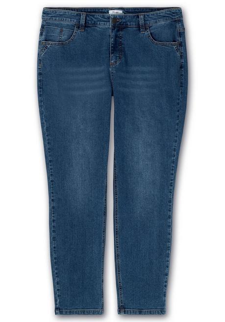 Sheego Schmale Jeans In Curvy-Schnitt PIA, In 5-Pocket-Form - Blue Denim Sheego