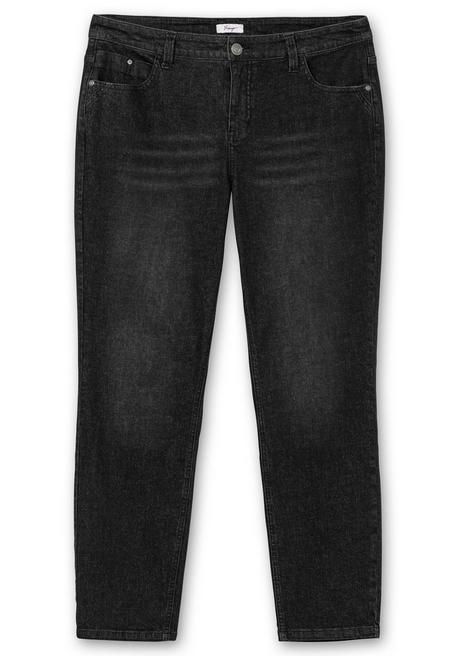 Sheego Schmale Jeans In Curvy-Schnitt PIA, In 5-Pocket-Form - Black Denim Sheego