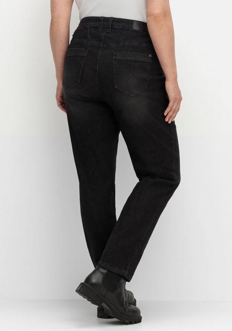 Sheego Schmale Jeans In Curvy-Schnitt VERENA - Black Denim Sheego