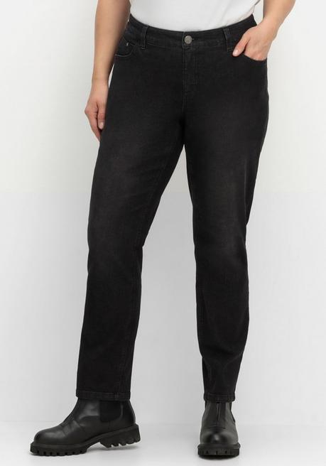 Sheego Schmale Jeans In Curvy-Schnitt VERENA - Black Denim Sheego