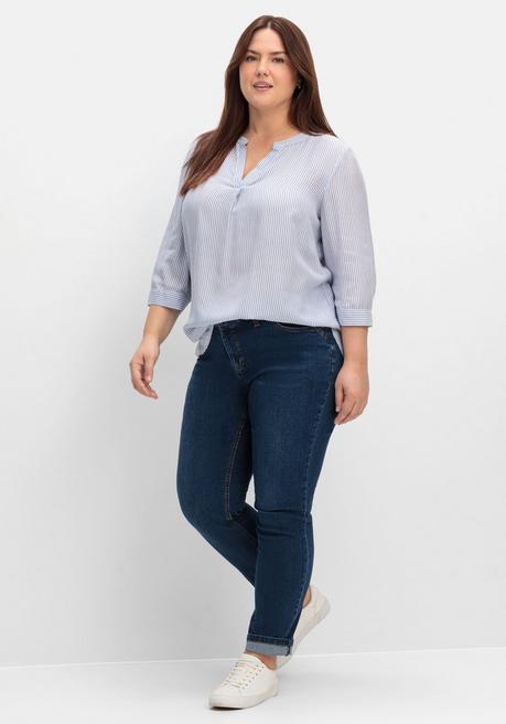 Sheego Schmale Jeans In Curvy-Schnitt VERENA - Dark Blue Denim Sheego