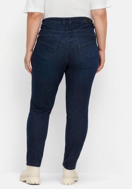 Sheego Schmale Jeans Mit Aufgesetzten Taschen - Blue Black Denim Sheego
