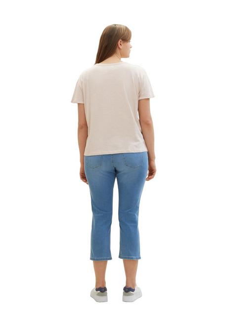 TOM TAILOR Plus Schmale Jeans Mit Bindeband Und Shapingeffekt - Light Blue Denim Sheego